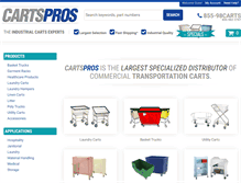 Tablet Screenshot of cartspros.com